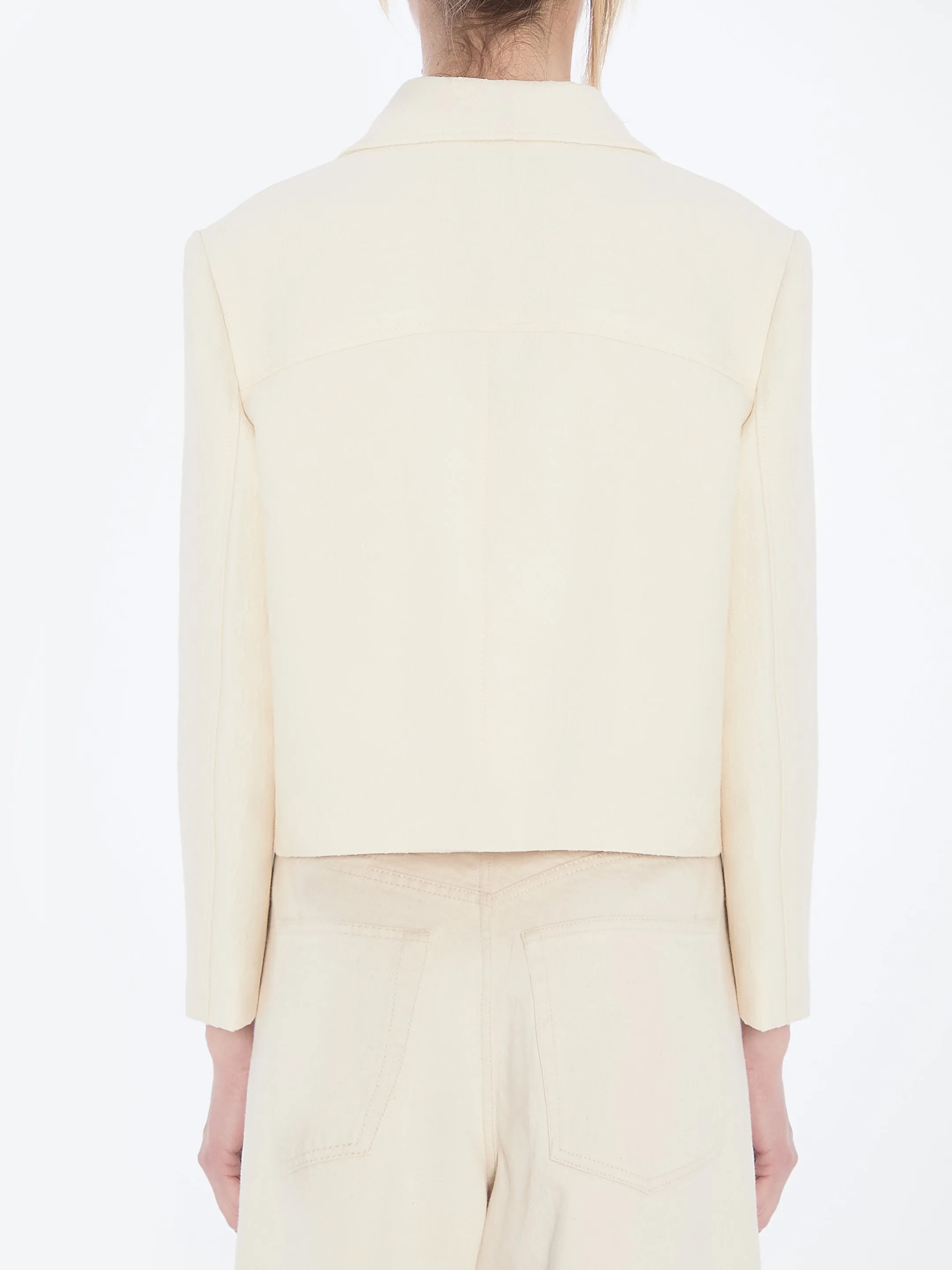 GG JACQUARD CROPPED JACKET sold by Lord & Taylor product image thumbnail 4