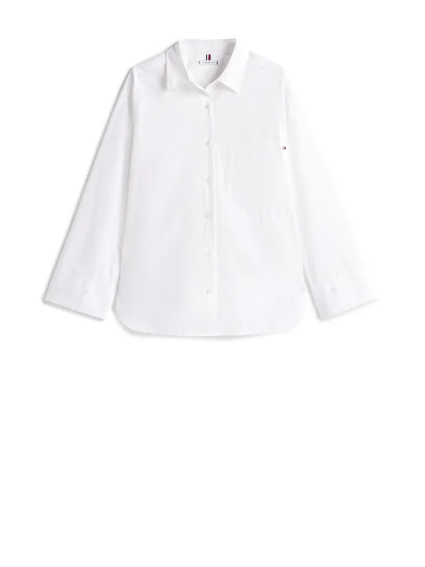 OPTIC WHITE SHIRT WITH LOGO sold by Lord & Taylor