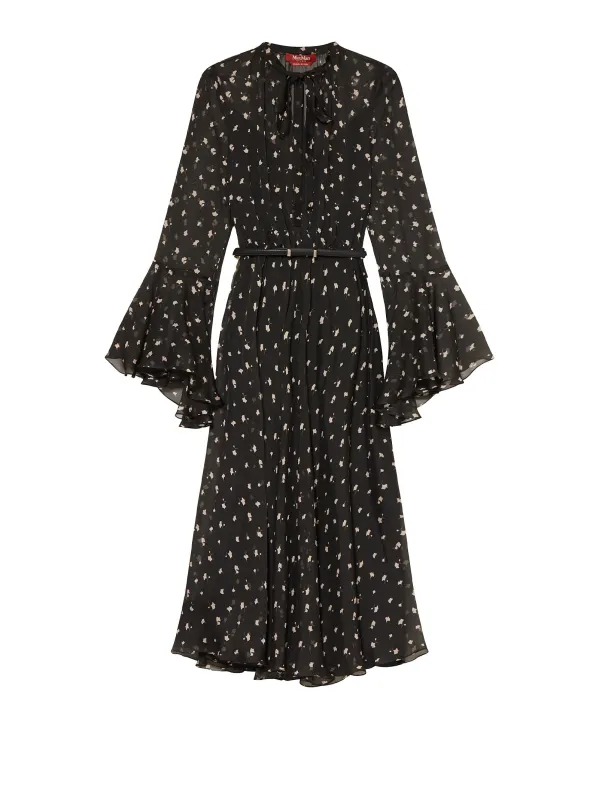 MAX MARA STUDIO LONG PATTERNED DRESS WITH LONG SLEEVES sold by Lord & Taylor
