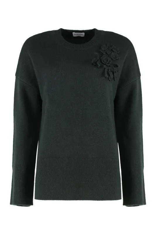 WOOL-BLEND CREW-NECK SWEATER sold by Lord & Taylor