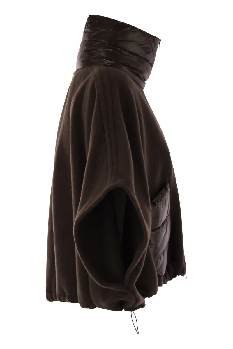 RESORT PONCHO IN WOOL AND CASHEMRE WITH ULTRALIGHT NYLON DETAILS sold by Lord & Taylor product image thumbnail 3