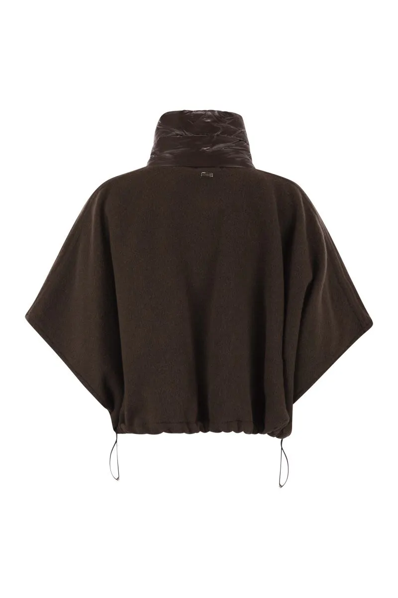 RESORT PONCHO IN WOOL AND CASHEMRE WITH ULTRALIGHT NYLON DETAILS sold by Lord & Taylor product image thumbnail 2