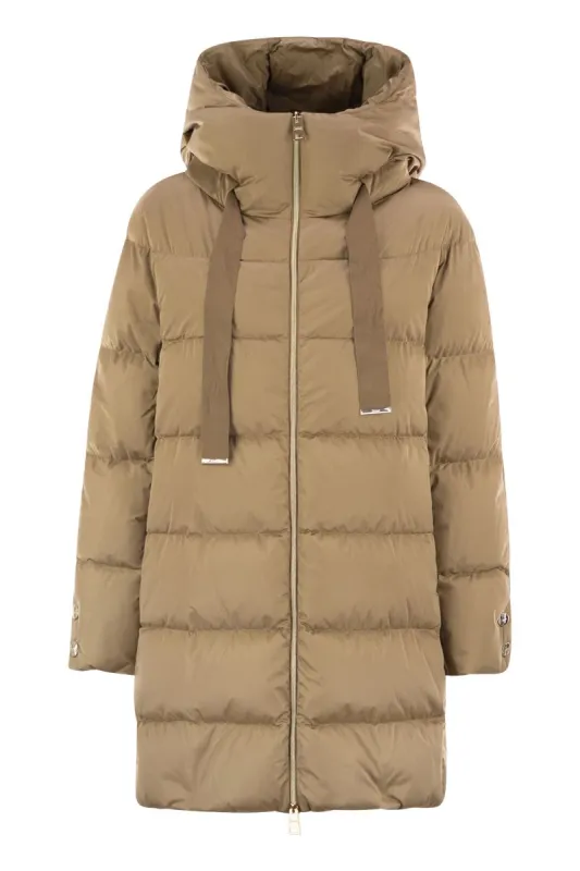 A-SHAPE DOWN JACKET WITH HOOD sold by Lord & Taylor