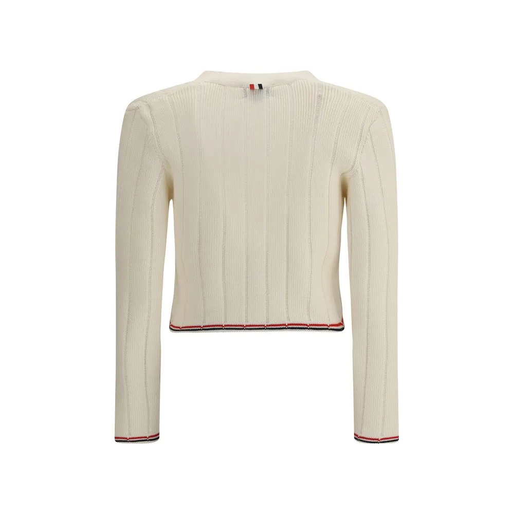 Ladder Full Needle Rib Stitch V Neck Car sold by Lord & Taylor product image thumbnail 2