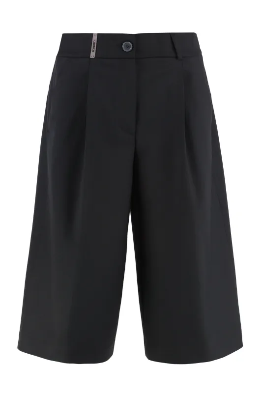 VIRGIN WOOL BLEND BERMUDA-SHORTS sold by Lord & Taylor
