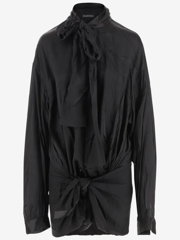 Silk Blouse with Scarf Collar sold by Lord & Taylor