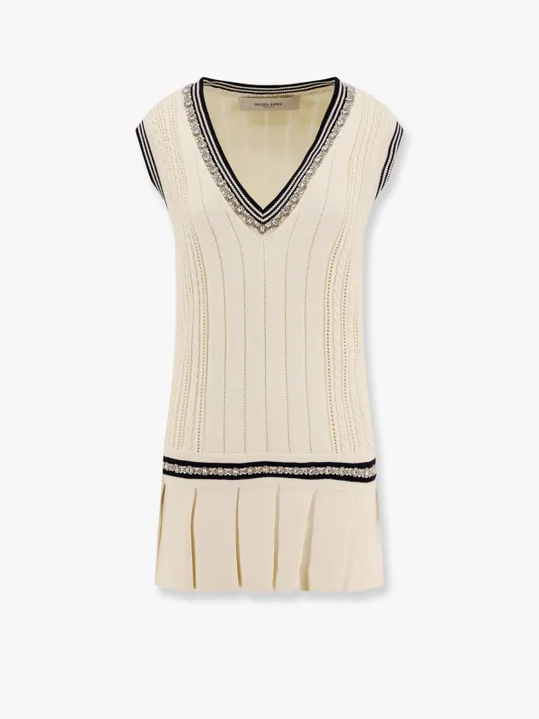 Organic cotton dress with crystals embellishment sold by Lord & Taylor