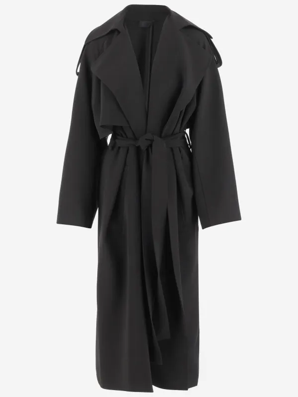Black Nylon Trench Coat sold by Lord & Taylor