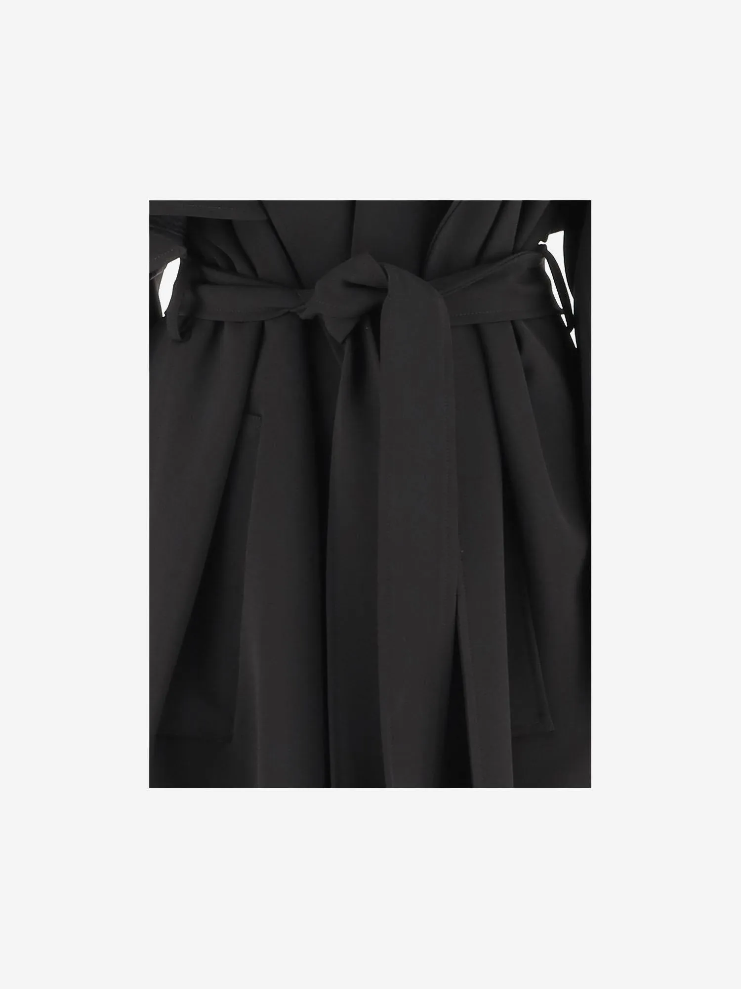 Black Nylon Trench Coat sold by Lord & Taylor product image thumbnail 3