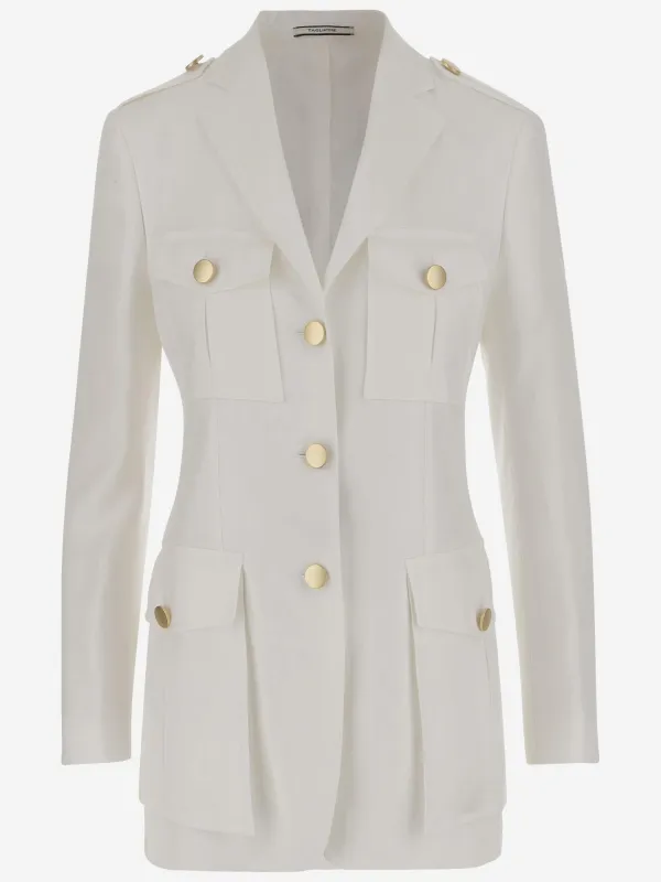 Single-Breasted Linen Jacket sold by Lord & Taylor