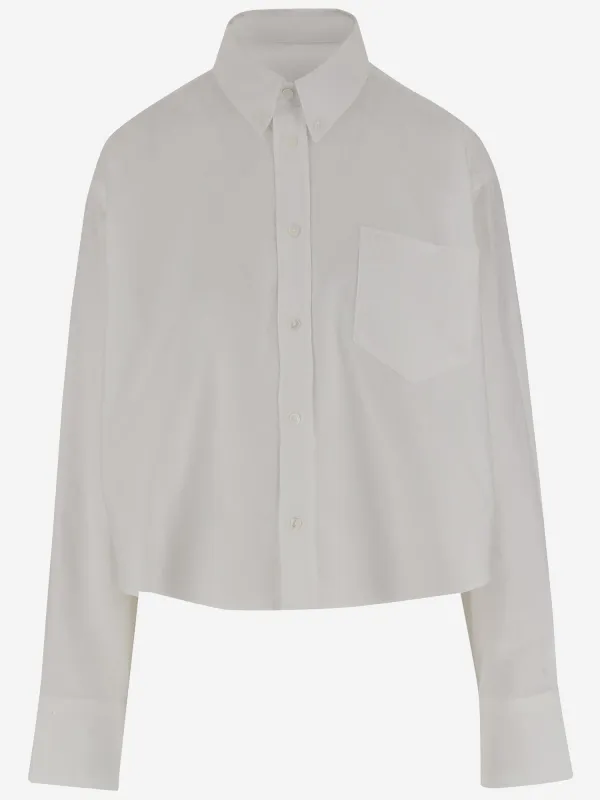 Cotton Cropped Shirt sold by Lord & Taylor