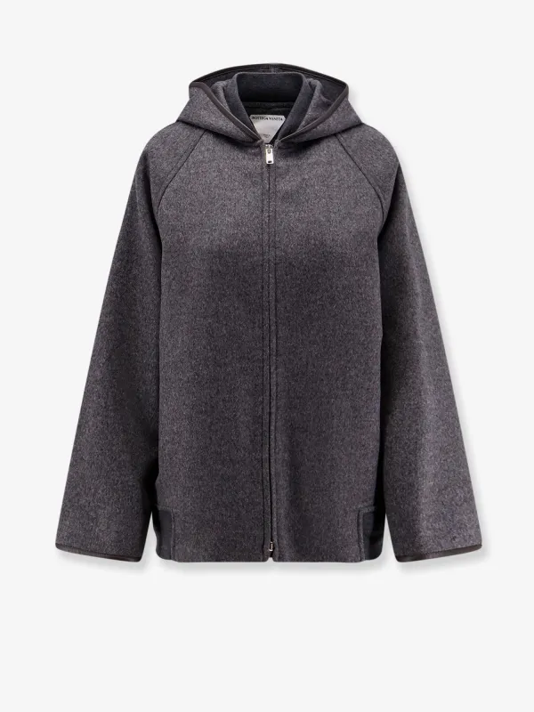 Wool Jacket with Leather Profiles sold by Lord & Taylor