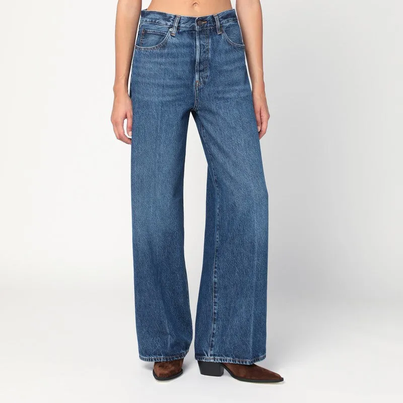 Frame The Collegiate blue jeans in recycled denim sold by Lord & Taylor