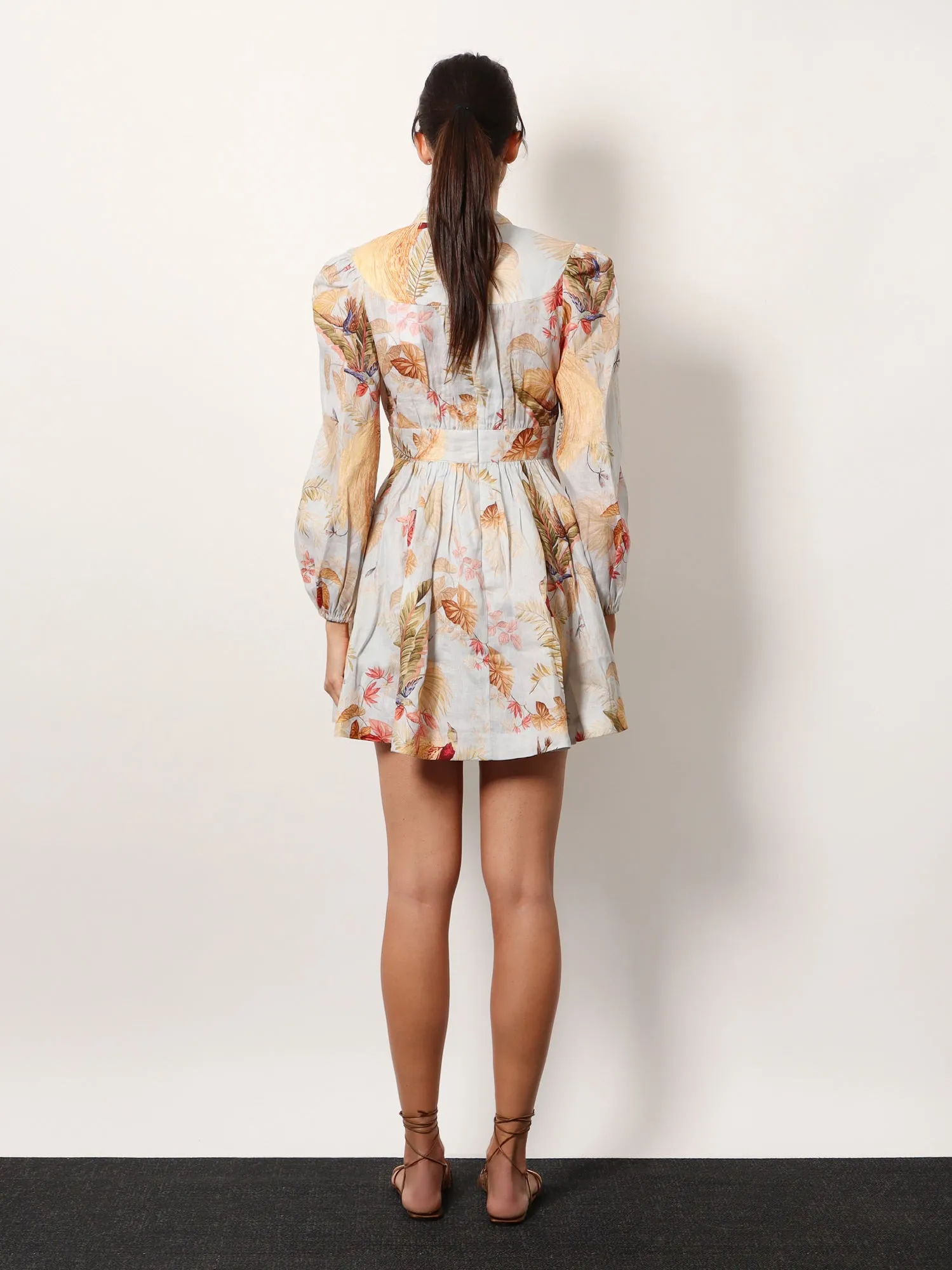 Ascension plunge linen short dress sold by Lord & Taylor product image thumbnail 3