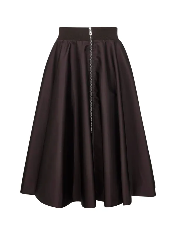 Brown Re-Nylon Mini Full Skirt sold by Lord & Taylor