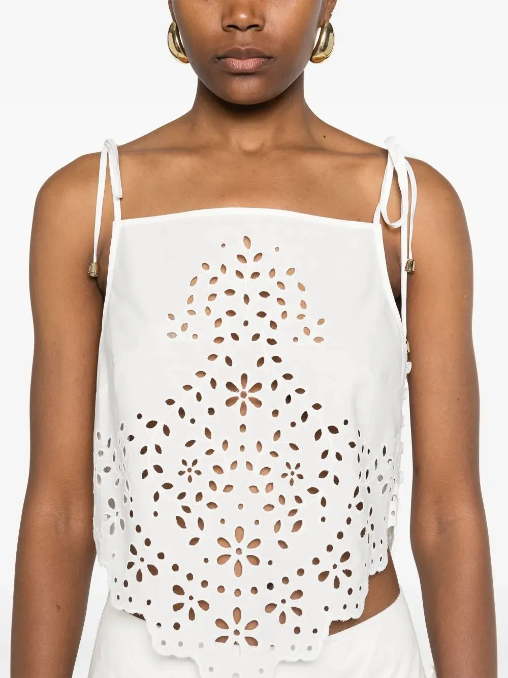 EMBROIDERED COTTON TOP sold by Lord & Taylor product image thumbnail 4