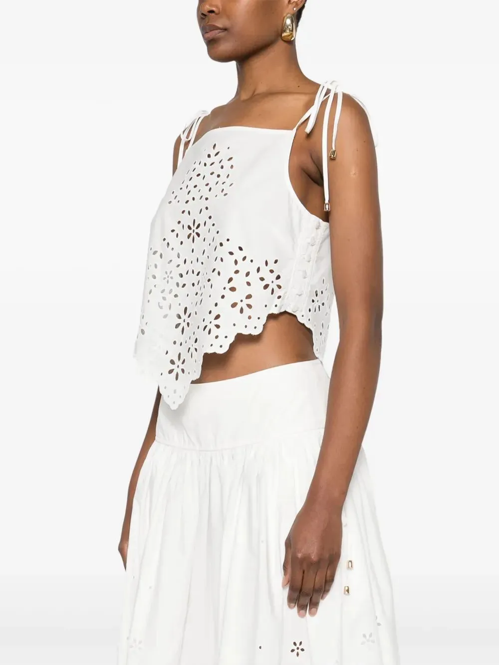 EMBROIDERED COTTON TOP sold by Lord & Taylor product image thumbnail 2