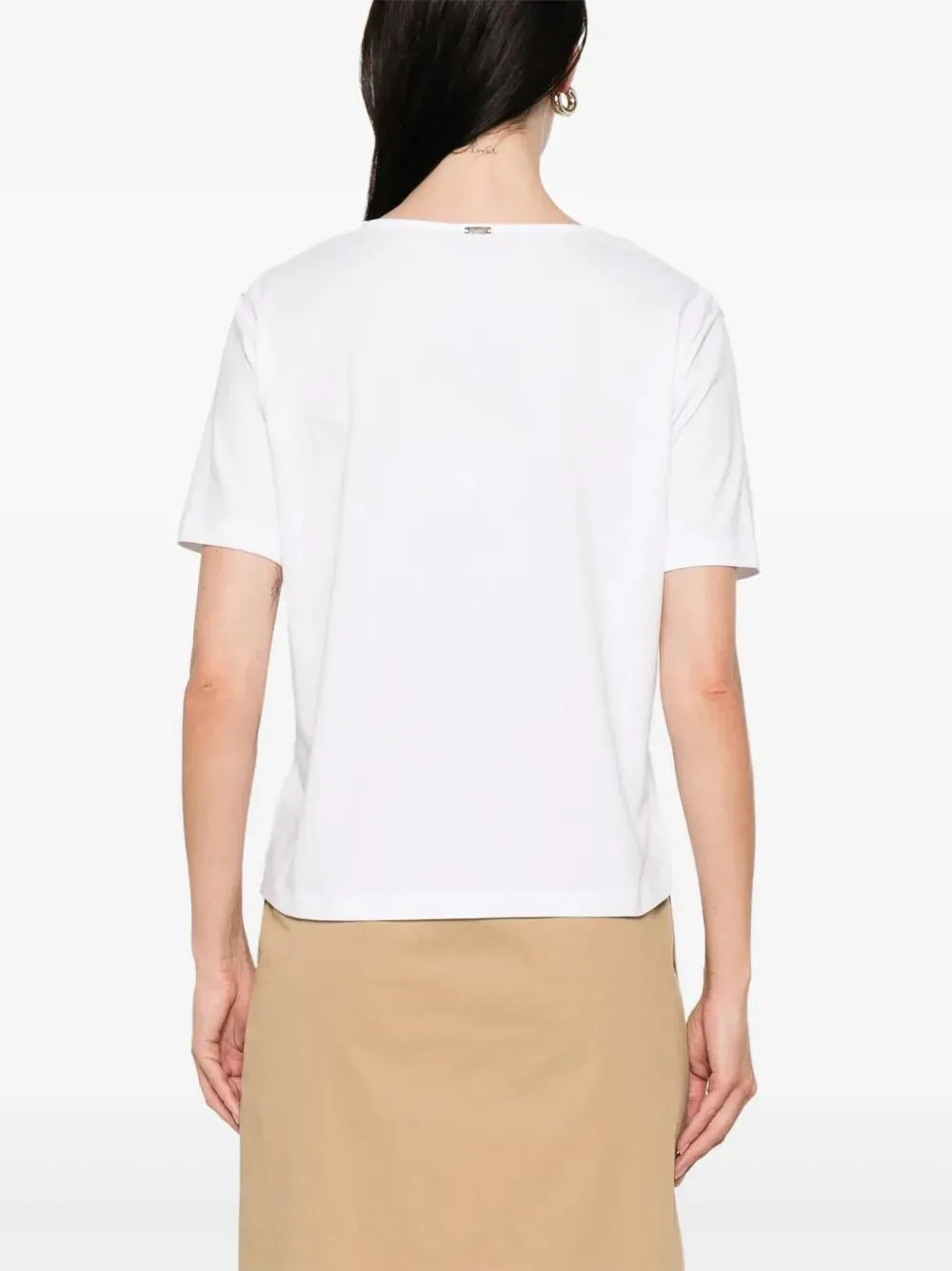 WHITE COTTON BLEND T-SHIRTS AND POLOS sold by Lord & Taylor product image thumbnail 4