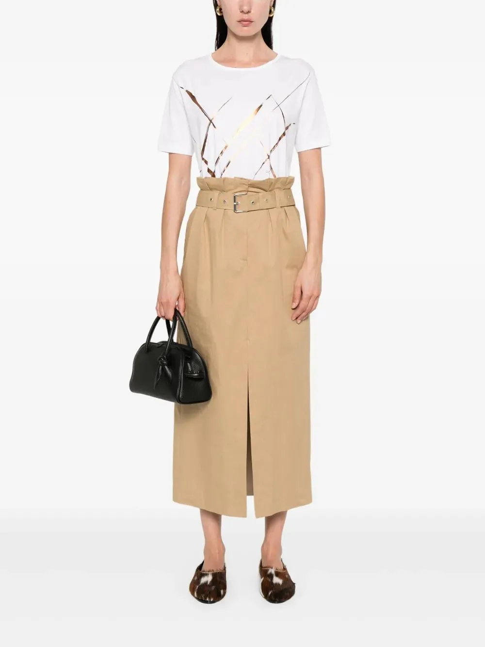 WHITE COTTON BLEND T-SHIRTS AND POLOS sold by Lord & Taylor product image thumbnail 2