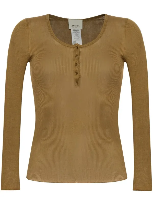 LAMYLIC LONG SLEEVE COTTON TOP sold by Lord & Taylor