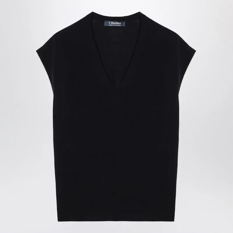 NAVY BLUE WOOL VEST sold by Lord & Taylor