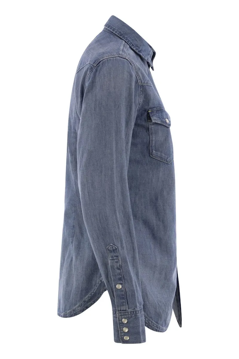 DENIM WESTERN SHIRT sold by Lord & Taylor product image thumbnail 3