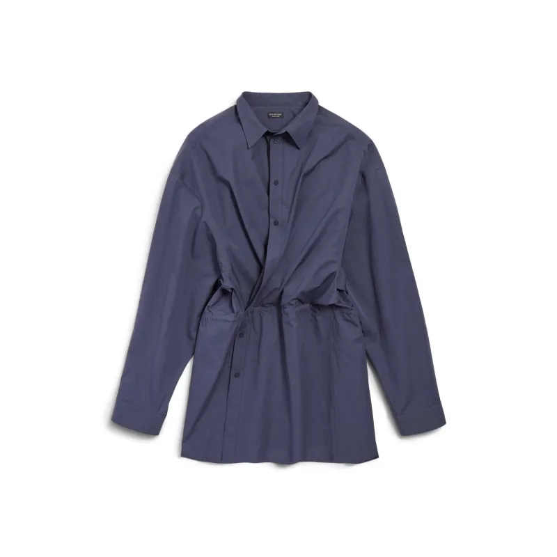NAVY BLUE POPLIN SHIRT DRESS sold by Lord & Taylor