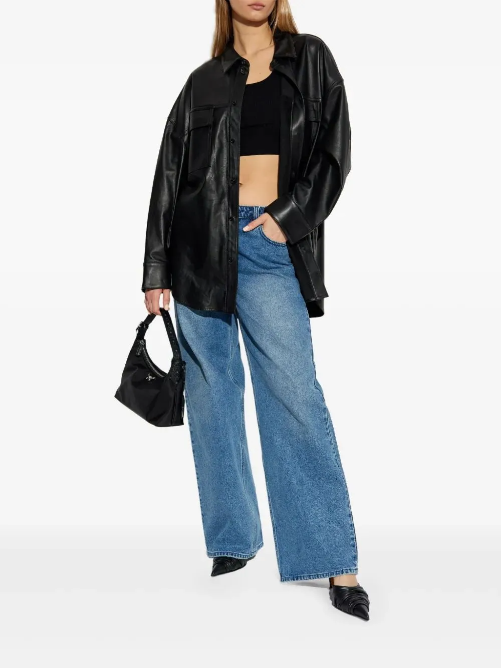 RELAXED WIDE LEG JEAN sold by Lord & Taylor product image thumbnail 2