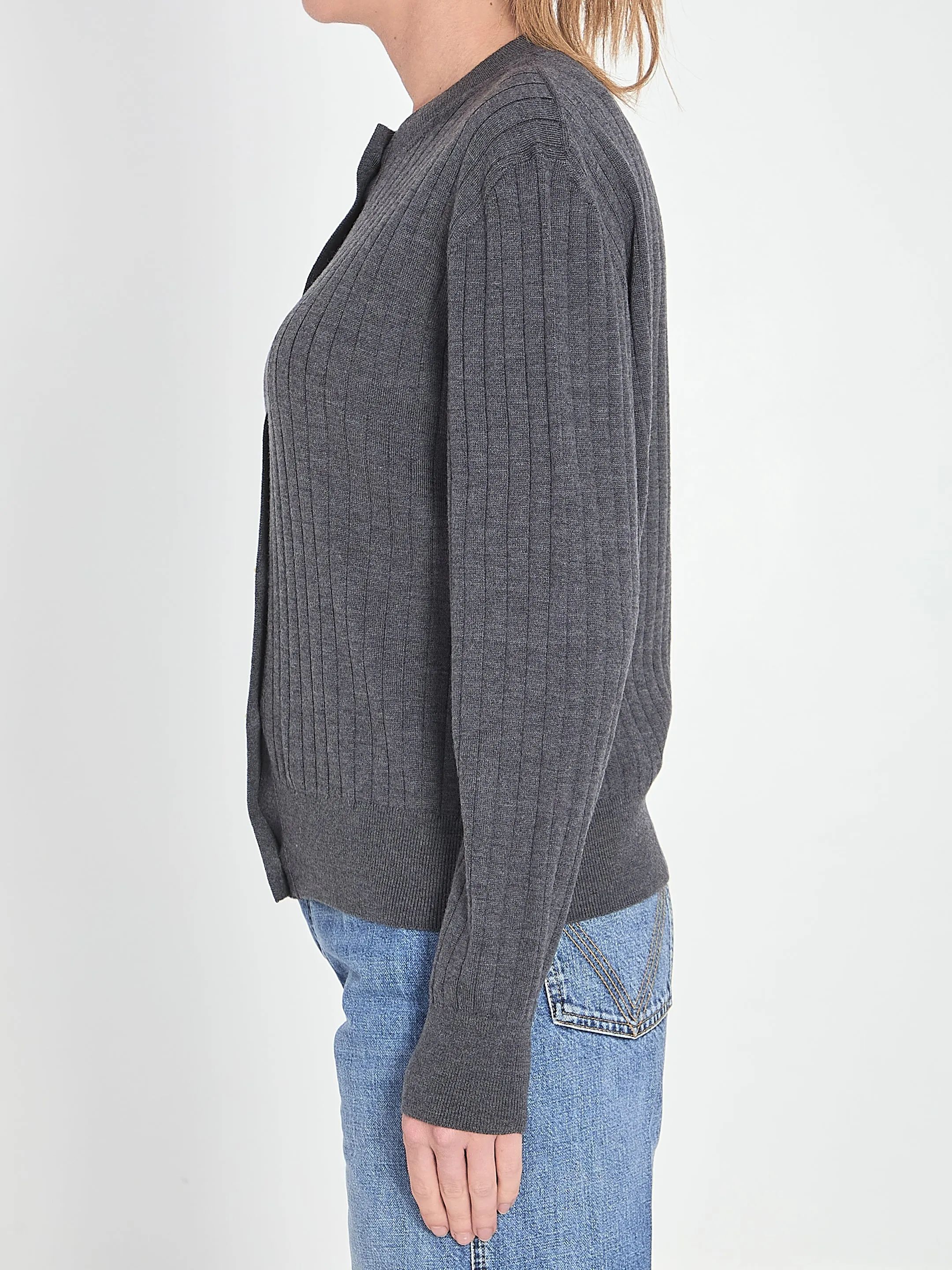 WOOL RIB CARDIGAN sold by Lord & Taylor product image thumbnail 3