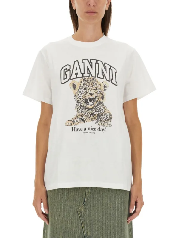LEOPARD ORGANIC COTTON T-SHIRT sold by Lord & Taylor