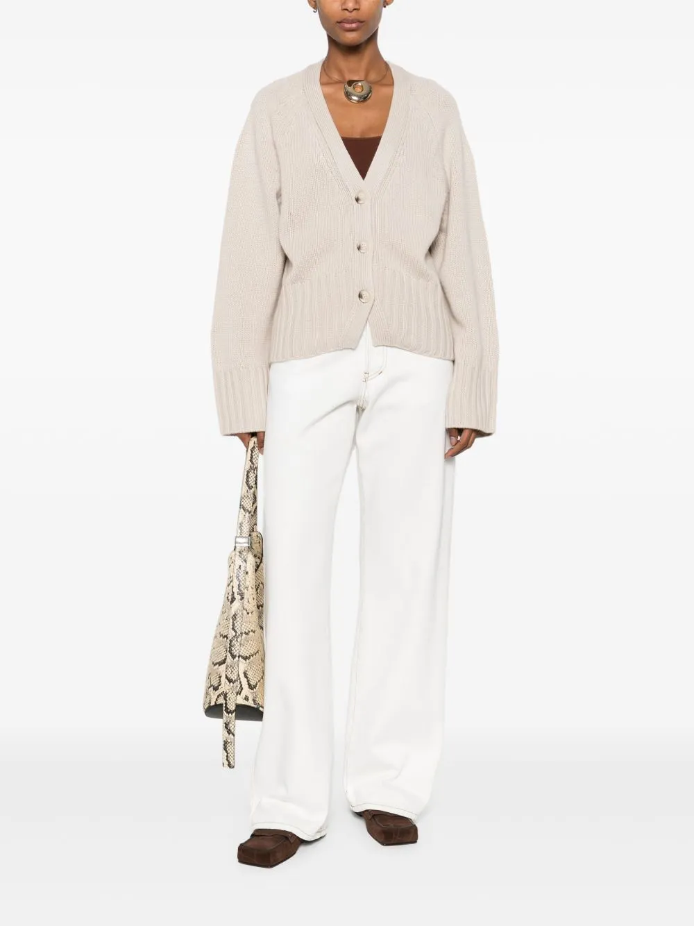 CASHMERE V-NECKED CARDIGAN sold by Lord & Taylor product image thumbnail 3