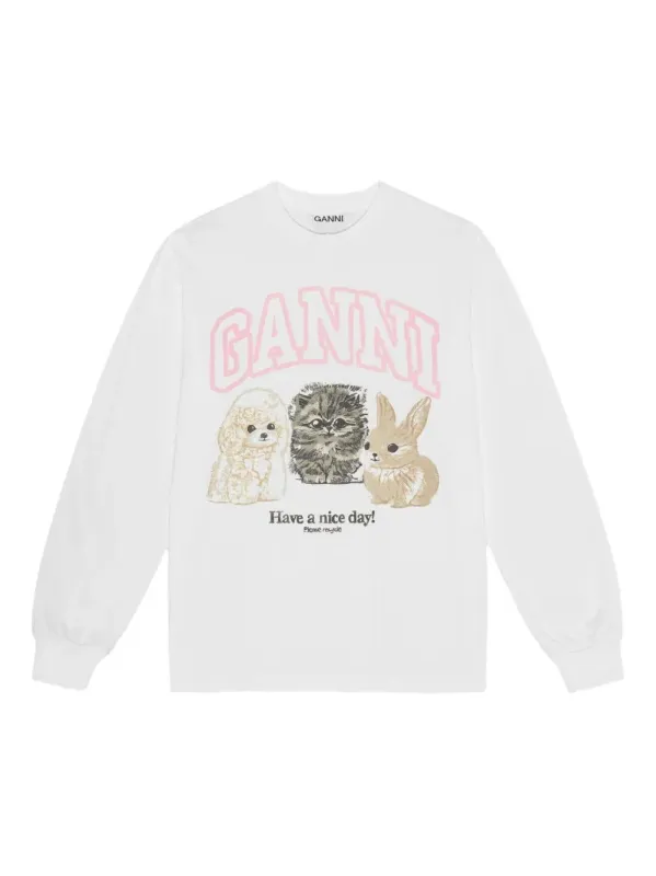 ANIMALS COTTON CREWNECK SWEATER sold by Lord & Taylor