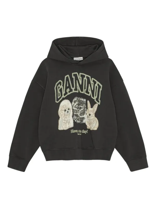 ANIMALS ORGANIC COTTON HOODIE sold by Lord & Taylor