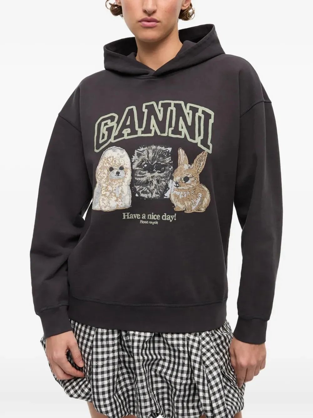 ANIMALS ORGANIC COTTON HOODIE sold by Lord & Taylor product image thumbnail 3