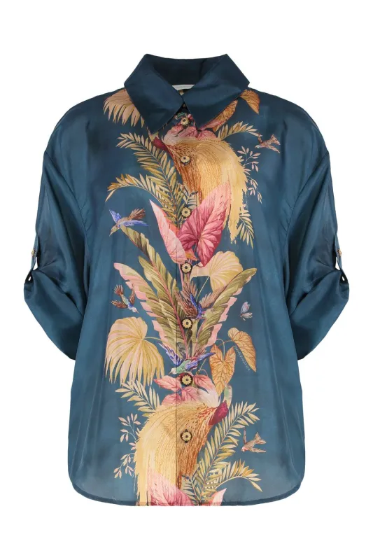 ASCENSION PRINTED SILK SHIRT sold by Lord & Taylor
