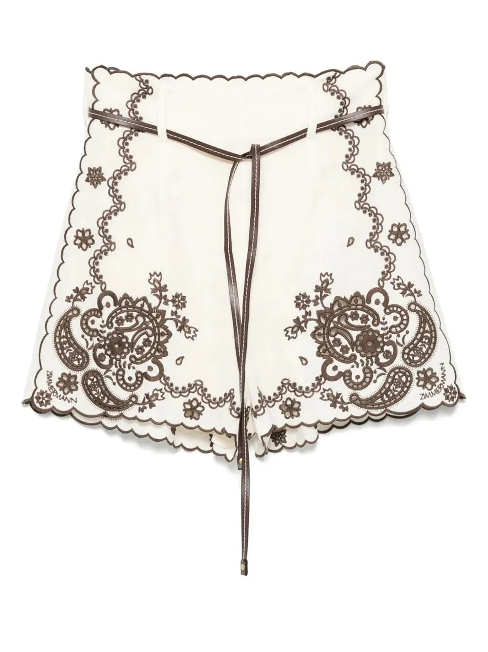ASCENSION EMBROIDERED LINEN SHORTS sold by Lord & Taylor