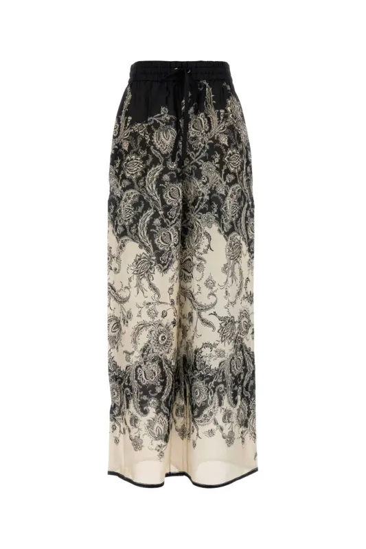 RHIANNON PRINTED SILK TROUSERS sold by Lord & Taylor