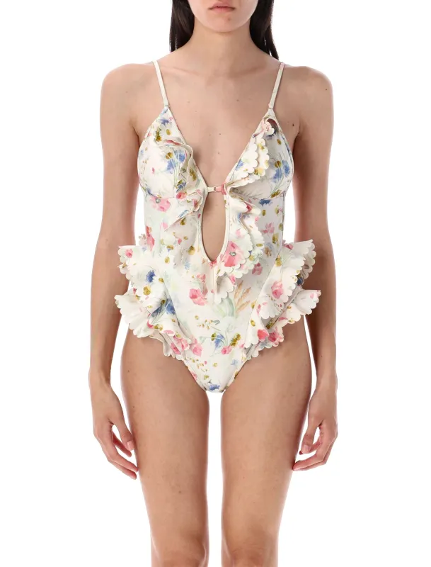 LUCKY PRINTED SWIMSUIT sold by Lord & Taylor