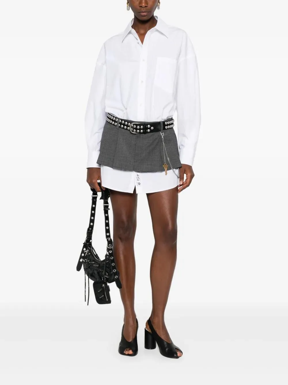 PRE-STYLED SHIRT DRESS W/ CHAIN sold by Lord & Taylor product image thumbnail 2