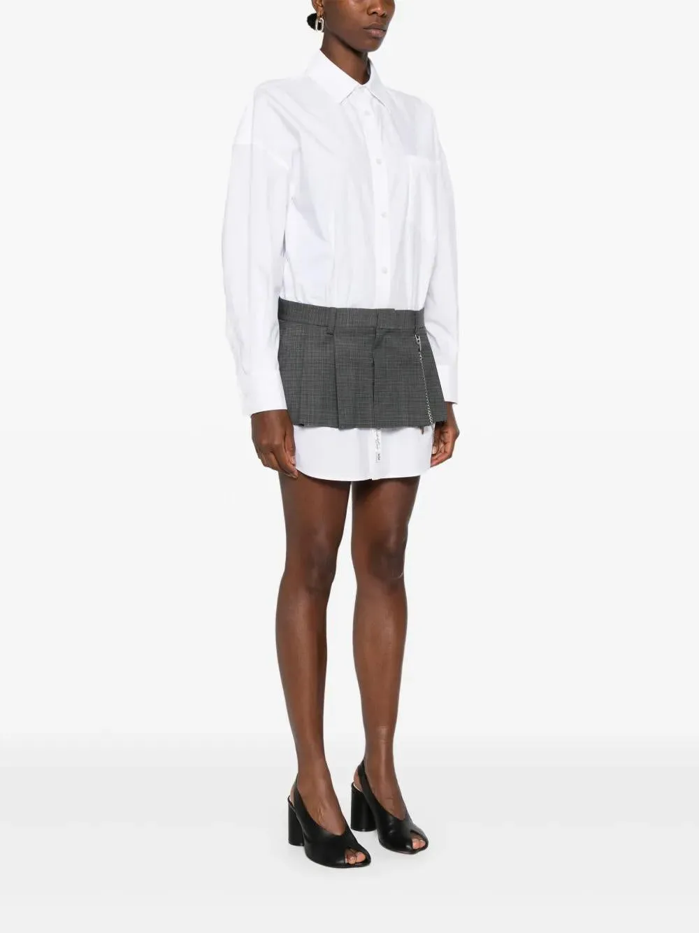 PRE-STYLED SHIRT DRESS W/ CHAIN sold by Lord & Taylor product image thumbnail 3