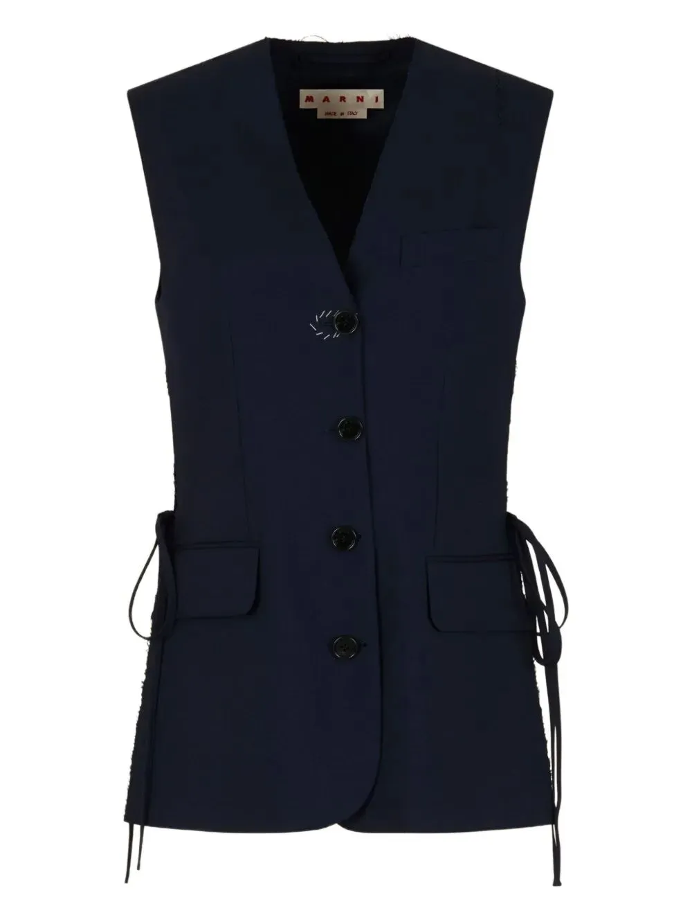 WOOL WAISTCOAT WITH SIDE SLITS sold by Lord & Taylor