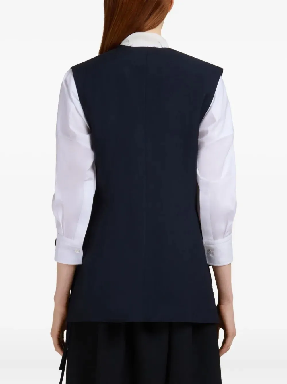 WOOL WAISTCOAT WITH SIDE SLITS sold by Lord & Taylor product image thumbnail 3