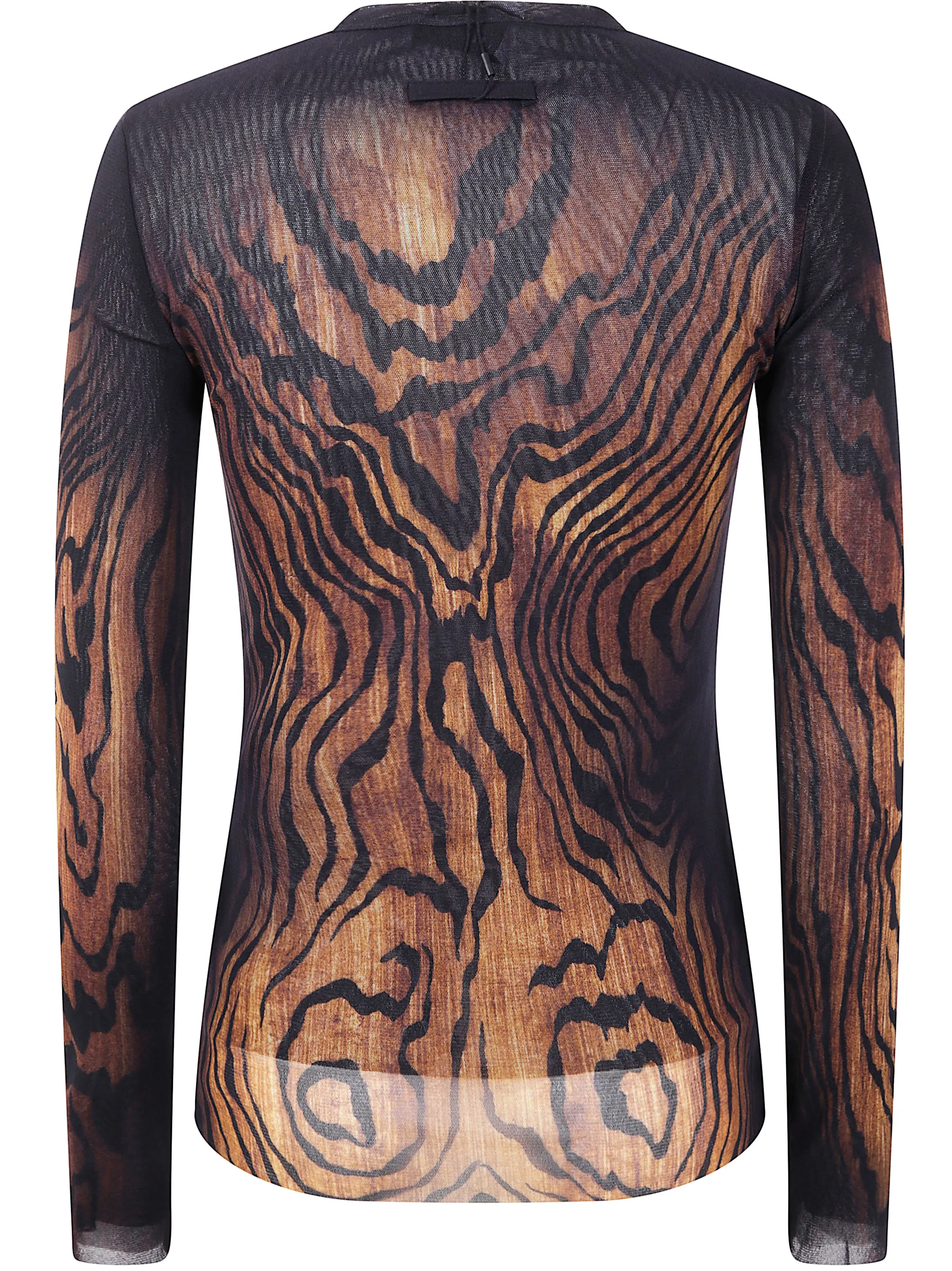 MESH LONG SLEEVES TOP PRINTED "WOOD" sold by Lord & Taylor product image thumbnail 2