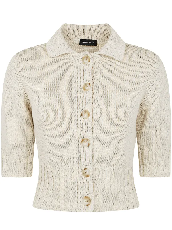 SHORT SLEEVES CROPPED CARDIGAN sold by Lord & Taylor