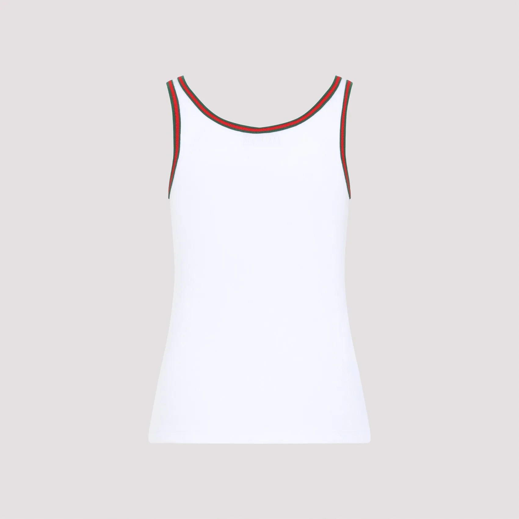 WHITE STRETCH COTTON TANK TOP sold by Lord & Taylor product image thumbnail 3