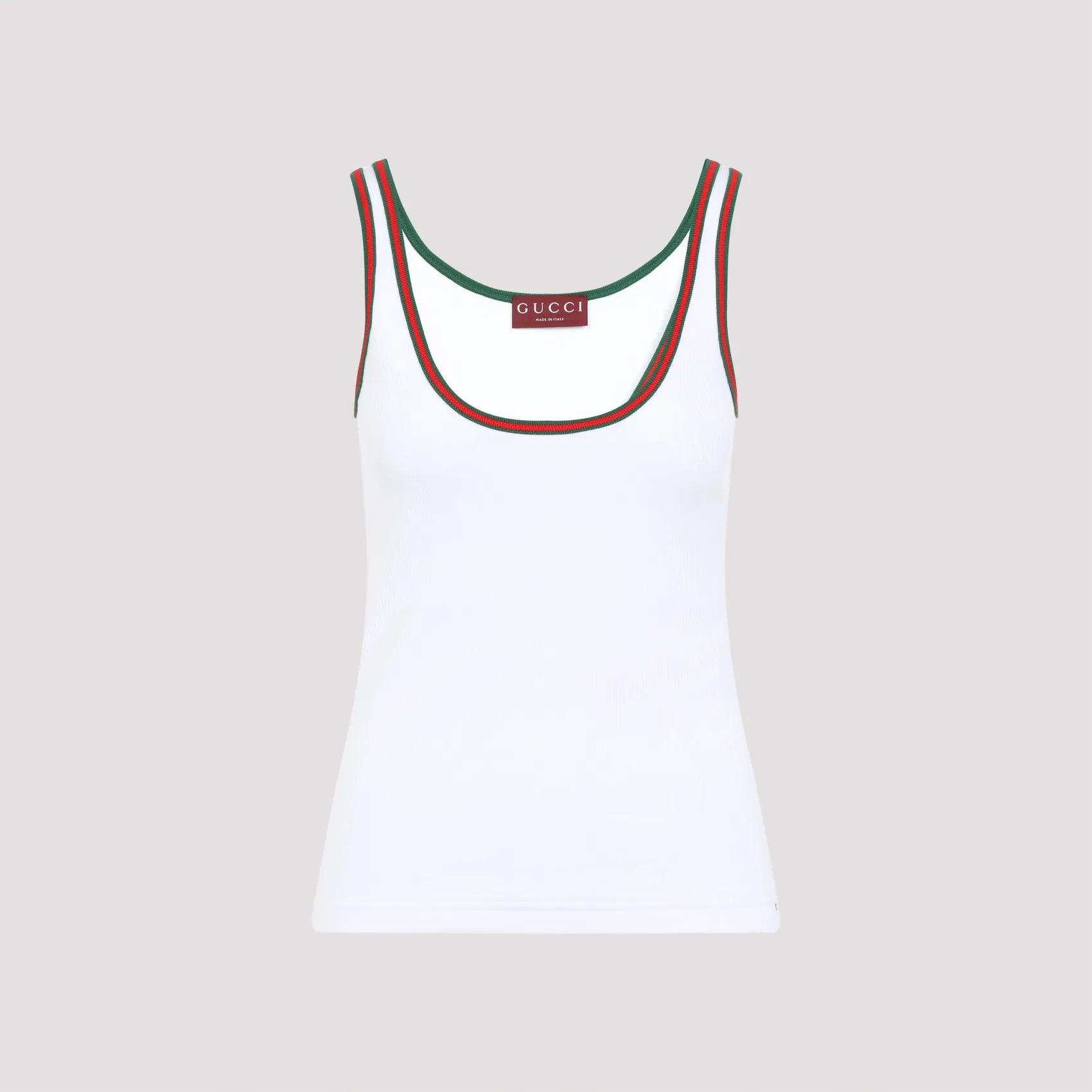 WHITE STRETCH COTTON TANK TOP sold by Lord & Taylor product image thumbnail 2