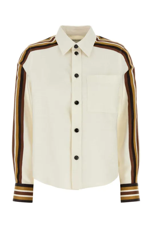 IVORY VISCOSE BLEND SHIRT sold by Lord & Taylor