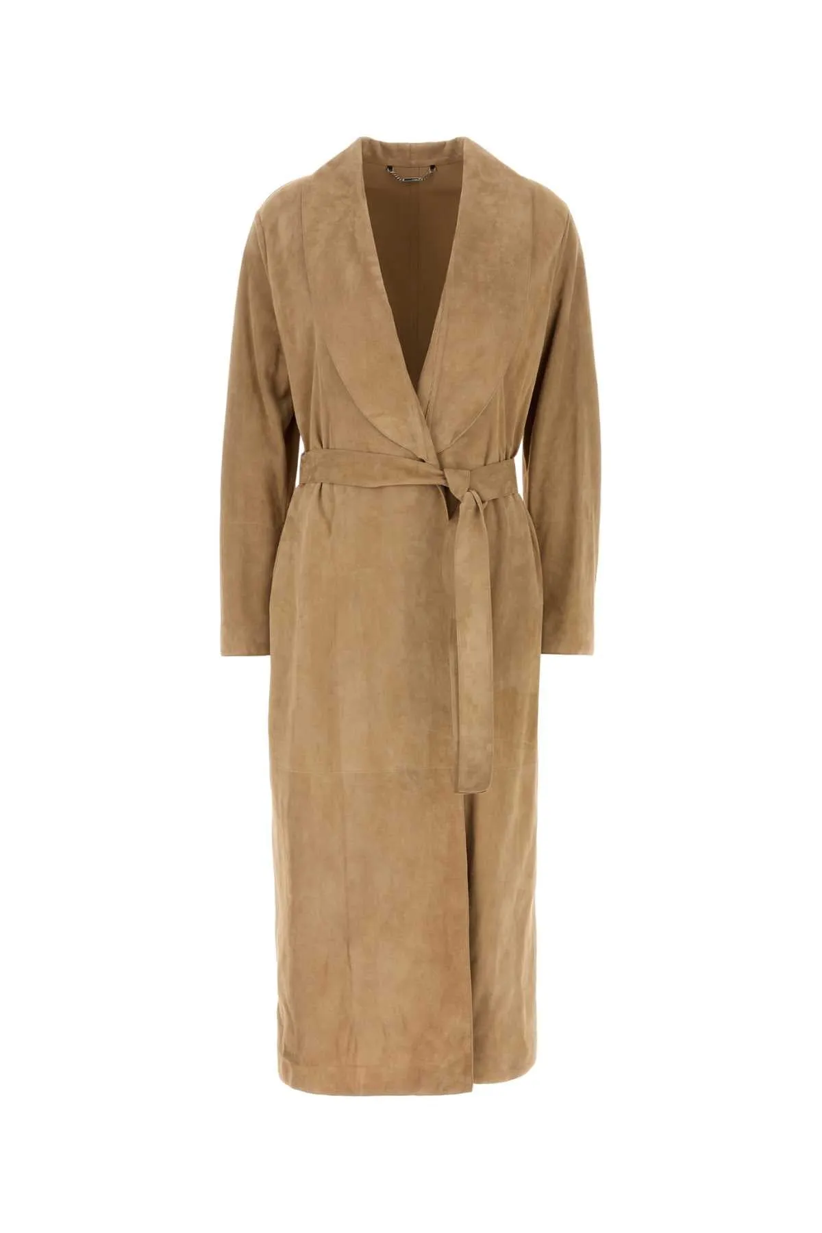 CAMEL SUEDE COAT sold by Lord & Taylor