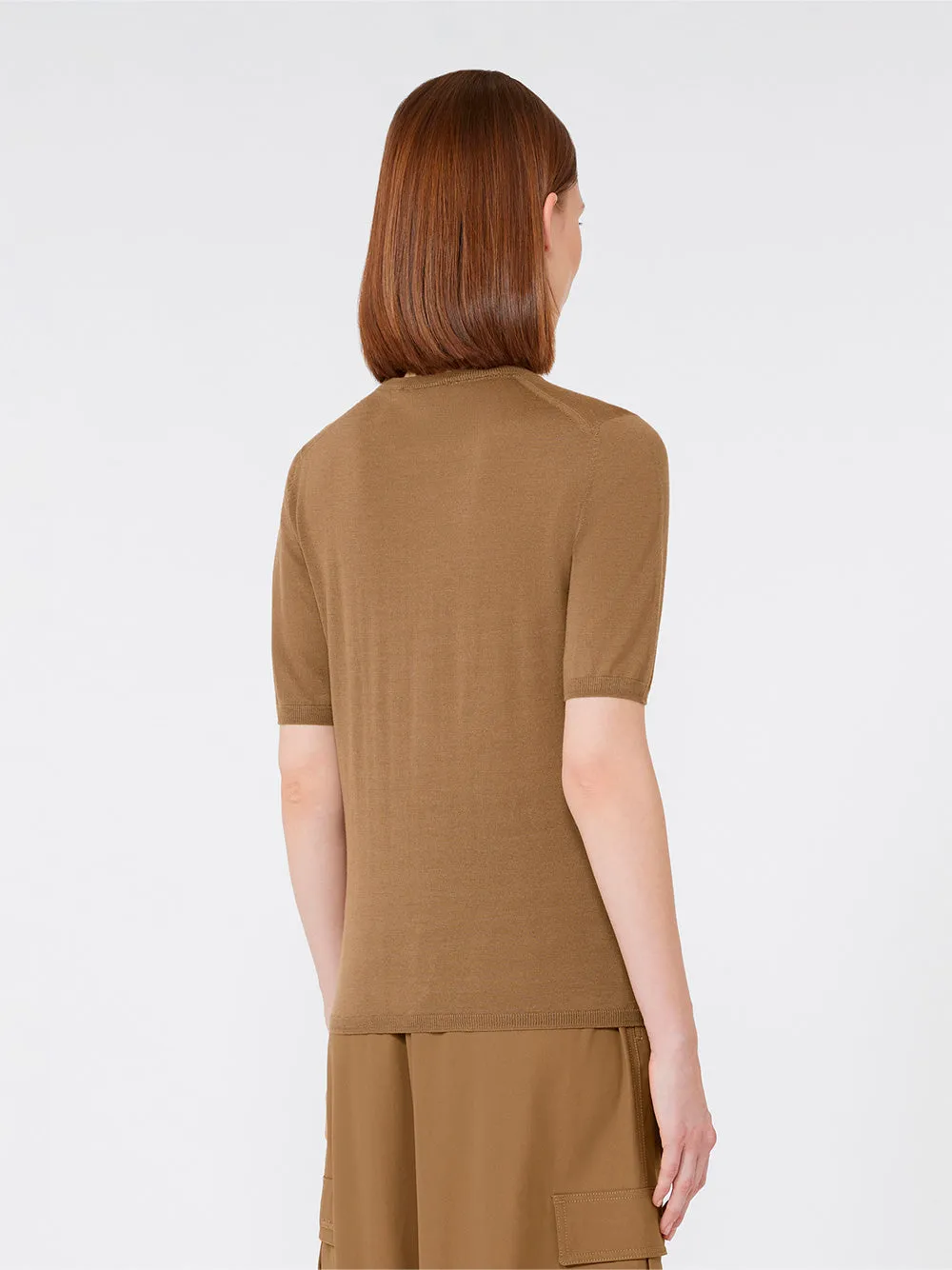 SHORT-SLEEVED BASIC WOOL SWEATER sold by Lord & Taylor product image thumbnail 3