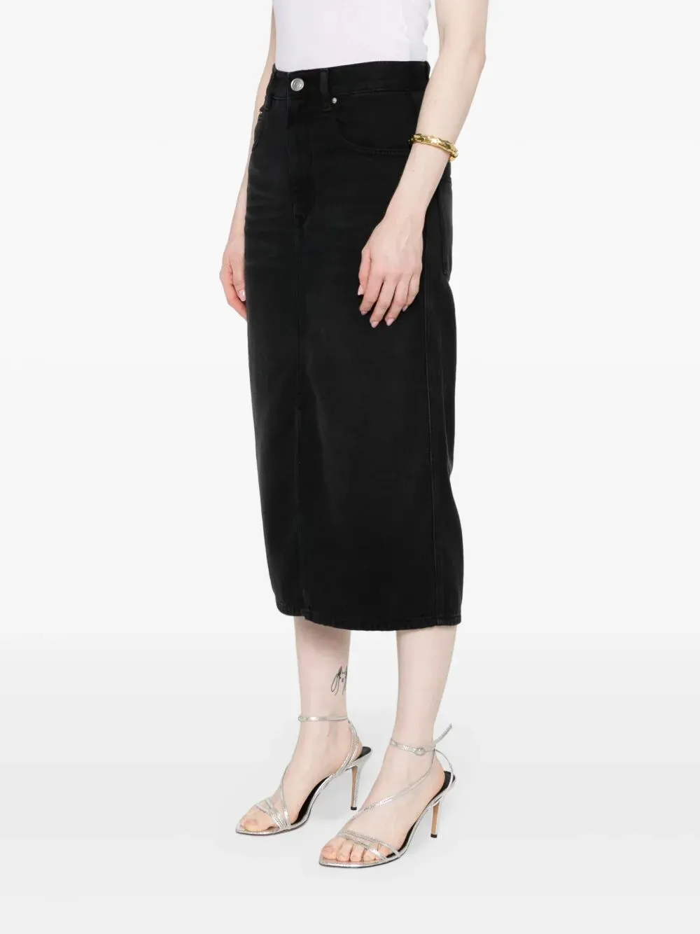 TILAURIA FINE DENIM MIDI SKIRT sold by Lord & Taylor product image thumbnail 2